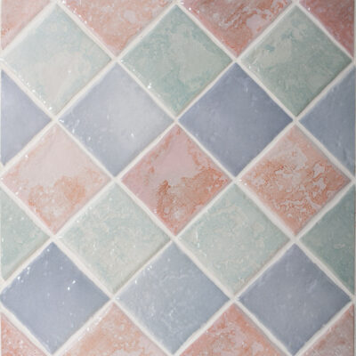 Miraggio Azzurro, Verde & Rosa Kitchen Wall Tiles