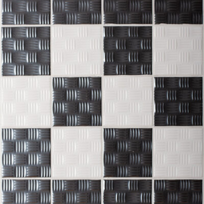 Net Steel Matt & Bianco Matt Kitchen Wall Tiles