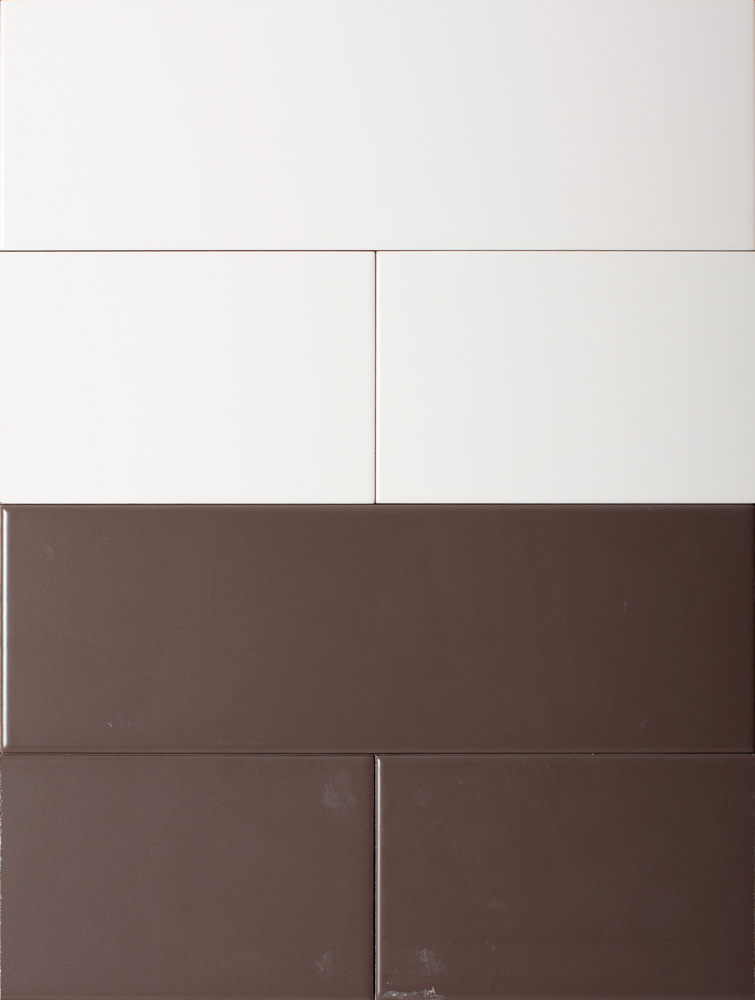 Tokyo Bianco and Cacao Matt Kitchen Wall Tiles